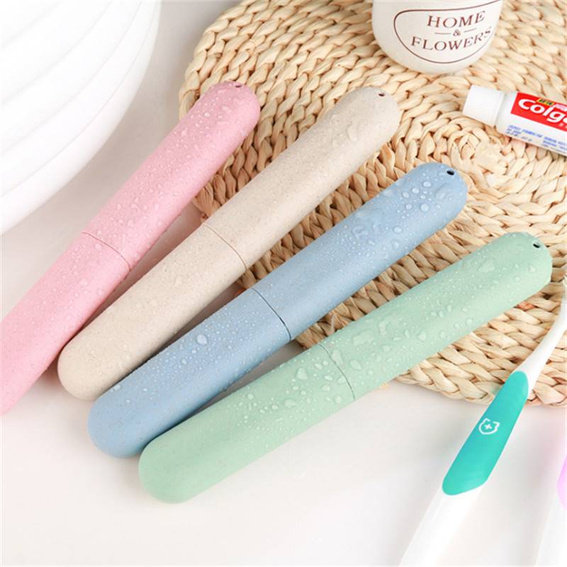 Travel Accessories Toothbrush Tube Cover Case Cap  Plastic Suitcase Holder Baggage Boarding Portable Bathroom Accessories