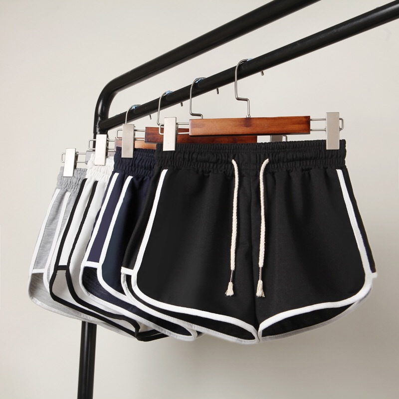  Summer  Casual Bottoms Shorts Women Candy Color Plus Size Shorts Casual Lady Elastic Waist Short Home Wear Pants