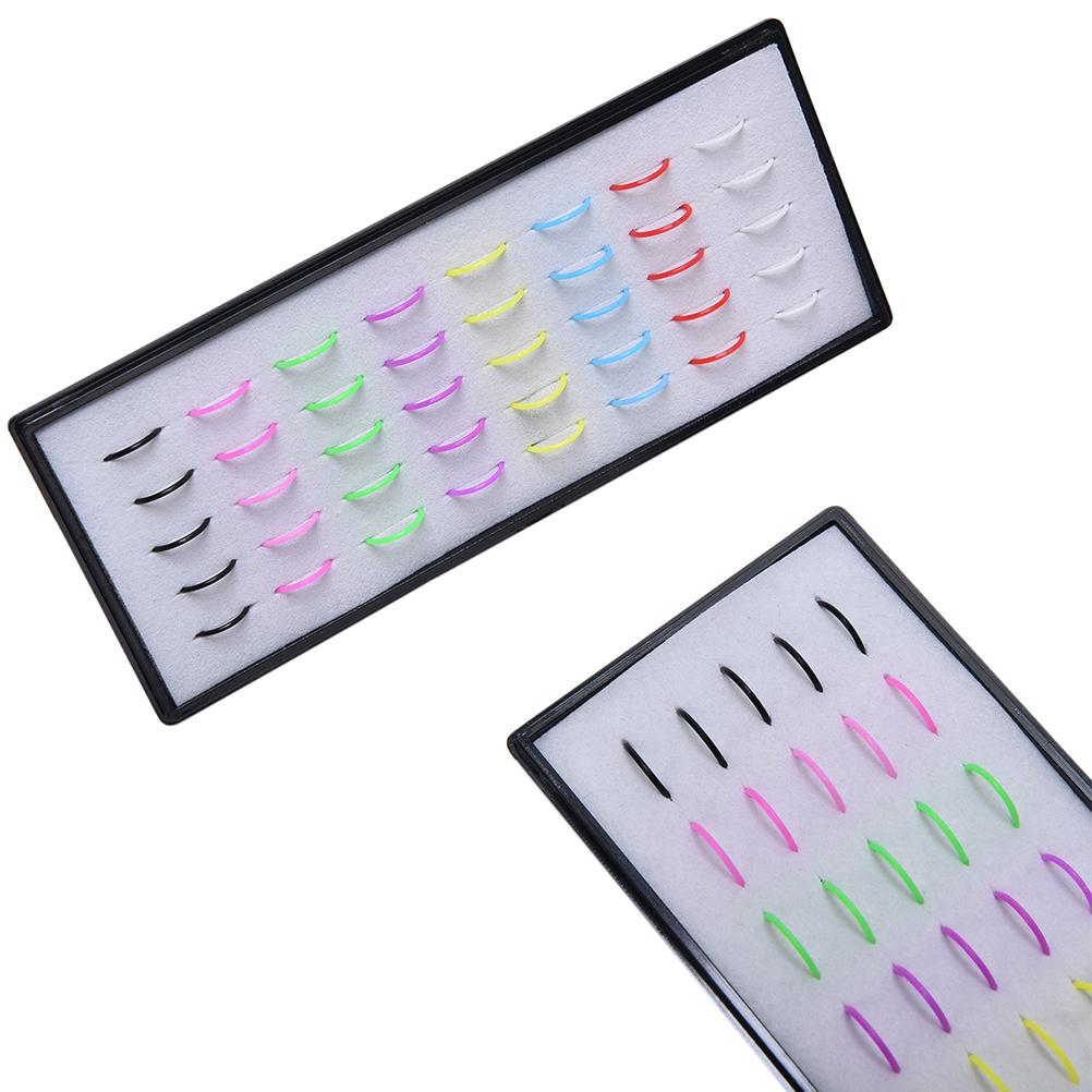 40pcs/lot Nose Lip Hoop Rings Earrings Rose body jewelry Colorful Fake Nose Ring Goth Punk Lip Ear Nose Clip On Fake Piercing