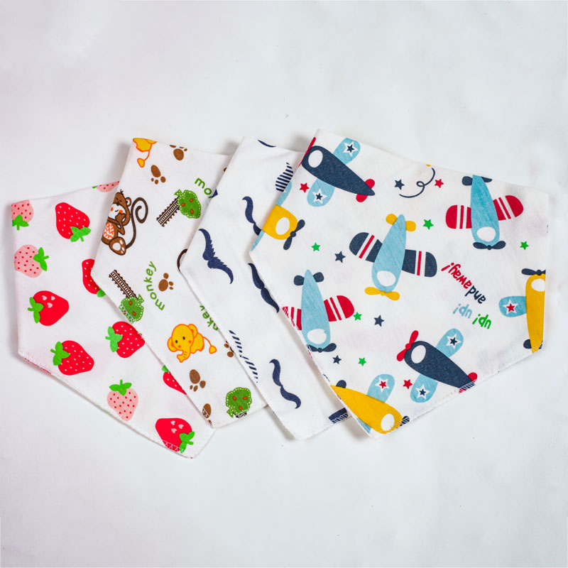 40 Styles Baby Bandana Bibs Triangle Burp Cloths Cartoon Saliva Towel 1Pcs Unisex Feeding Bibs Cotton Soft Babadores Para Bebe
