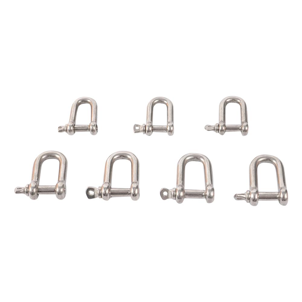 Metal Detachable Birds Flying Rope U Type Horseshoe Buckles Bird Training Accessories Keychain Handbag Connection Cips 50 Pcs